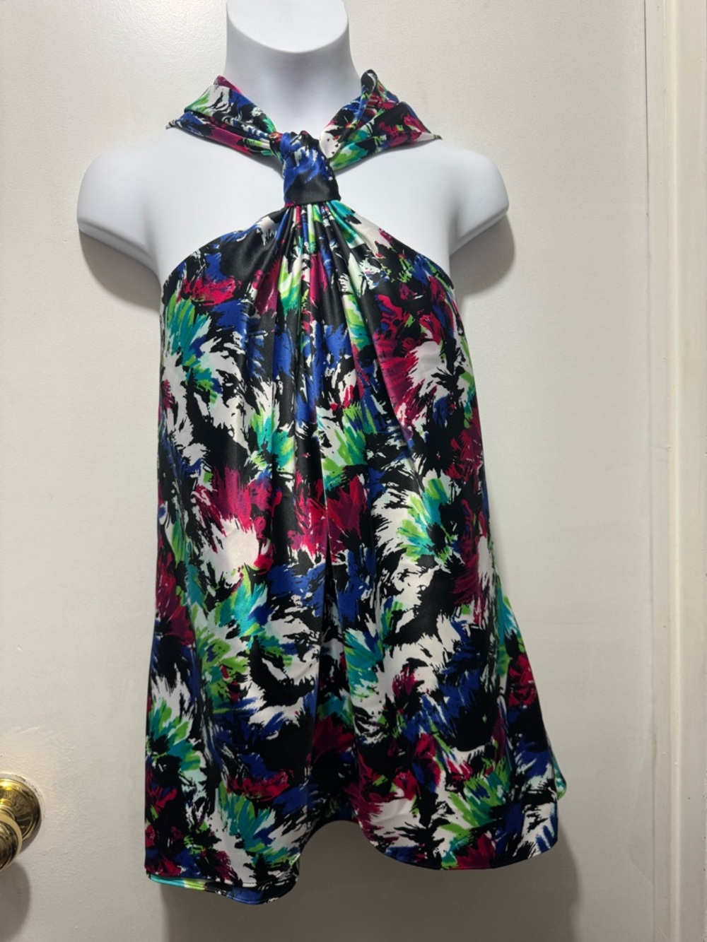 Madison Multicolor Brushstroke Halter Top